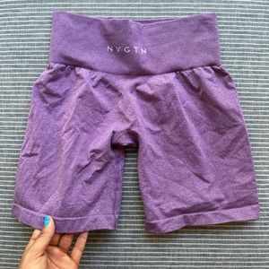 Purple NVGTN shorts